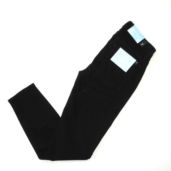 NWT 7 For All Mankind The Ankle Skinny in Black b(air) Stretch Jeans 26 - Picture 5 of 5